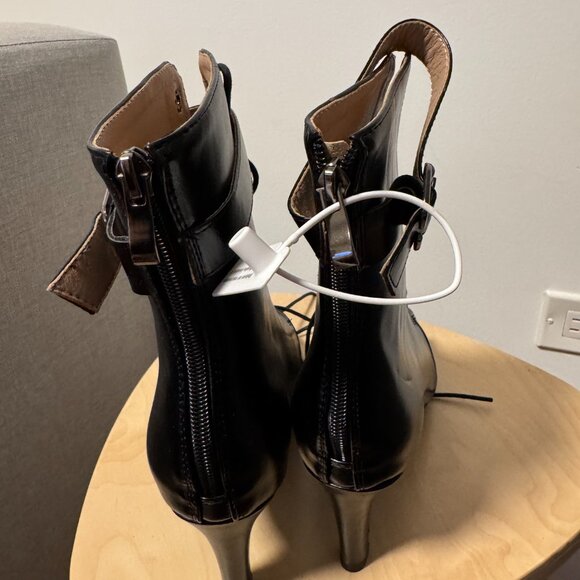 Dance and Sway Women's Black Leatherette Dance Shoes, Size 9 - Picture 7 of 11